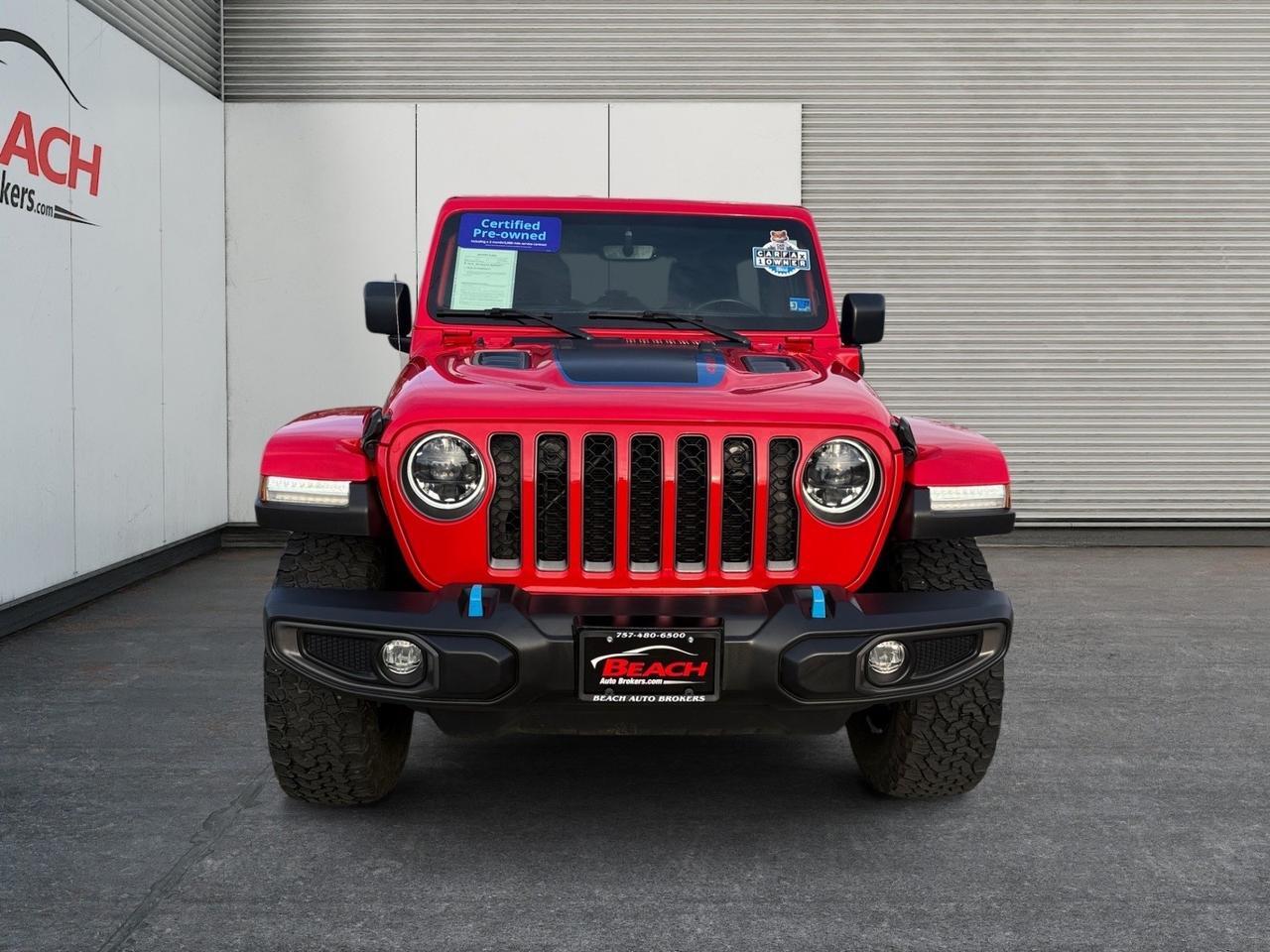 2023 Jeep Wrangler 4xe Rubicon, APPLE CARPLAY/ANDROID AUTO, HEATED SEATS, HEATED STEERING WHEEL, POWER/HEATED MIRRORS, UNIVERSAL GARAGE DOOR OPENER, WIFI, REMOTE START, CLEAN CARFAX, ONLY 1 OWNER, ELECTRIC WHEN YOU WANT IT GAS WHEN YOU NEED IT! Norfolk VA