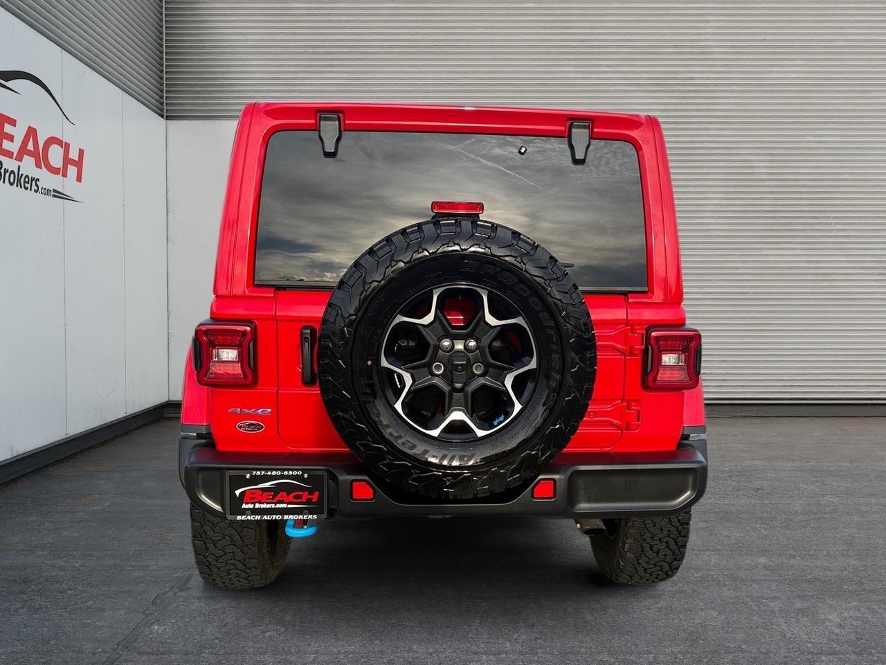 2023 Jeep Wrangler 4xe Rubicon, APPLE CARPLAY/ANDROID AUTO, HEATED SEATS, HEATED STEERING WHEEL, POWER/HEATED MIRRORS, UNIVERSAL GARAGE DOOR OPENER, WIFI, REMOTE START, CLEAN CARFAX, ONLY 1 OWNER, ELECTRIC WHEN YOU WANT IT GAS WHEN YOU NEED IT! Norfolk VA