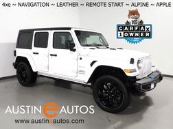 2023_Jeep_Wrangler 4xe Sahara_*NAVIGATION, BACKUP-CAMERA, COLOR TOUCHSCREEN, 3-PIECE HARD TOP, MCKINLEY LEATHER, HEATED SEATS/STEERING, REMOTE START, 20 INCH ALLOYS, ALPINE AUDIO, ANDROID & APPLE_ Round Rock TX