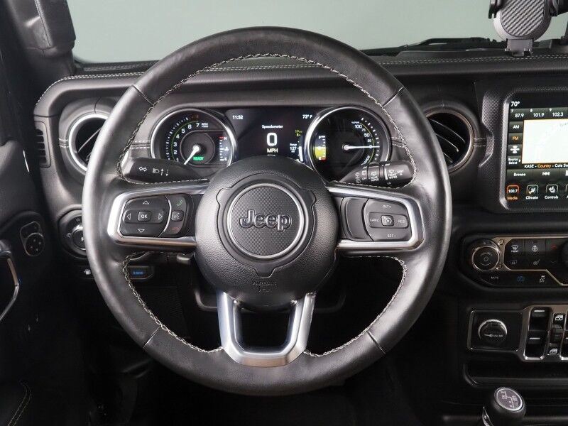 2023 Jeep Wrangler 4xe Sahara *SKY ONE-TOUCH POWER-TOP, NAVIGATION, BACKUP-CAMERA, COLOR TOUCHSCREEN, MCKINLEY LEATHER, HEATED SEATS/STEERING, REMOTE START, KEYLESS ENTRY, ALPINE AUDIO, ANDROID & APPLE Round Rock TX