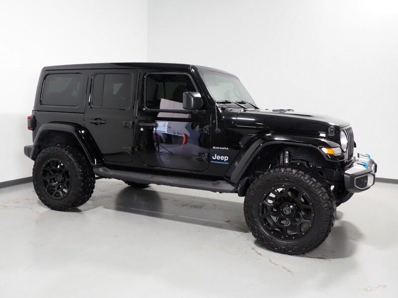 2023 Jeep Wrangler 4xe Sahara *SKY ONE-TOUCH POWER-TOP, NAVIGATION, BACKUP-CAMERA, COLOR TOUCHSCREEN, MCKINLEY LEATHER, HEATED SEATS/STEERING, REMOTE START, KEYLESS ENTRY, ALPINE AUDIO, ANDROID & APPLE