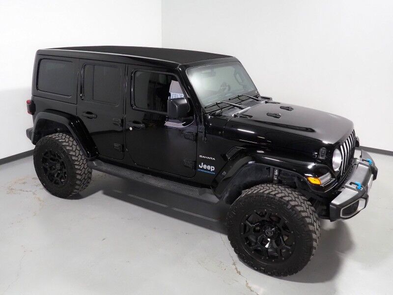 2023 Jeep Wrangler 4xe Sahara *SKY ONE-TOUCH POWER-TOP, NAVIGATION, BACKUP-CAMERA, COLOR TOUCHSCREEN, MCKINLEY LEATHER, HEATED SEATS/STEERING, REMOTE START, KEYLESS ENTRY, ALPINE AUDIO, ANDROID & APPLE Round Rock TX