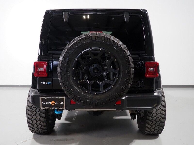 2023 Jeep Wrangler 4xe Sahara *SKY ONE-TOUCH POWER-TOP, NAVIGATION, BACKUP-CAMERA, COLOR TOUCHSCREEN, MCKINLEY LEATHER, HEATED SEATS/STEERING, REMOTE START, KEYLESS ENTRY, ALPINE AUDIO, ANDROID & APPLE Round Rock TX