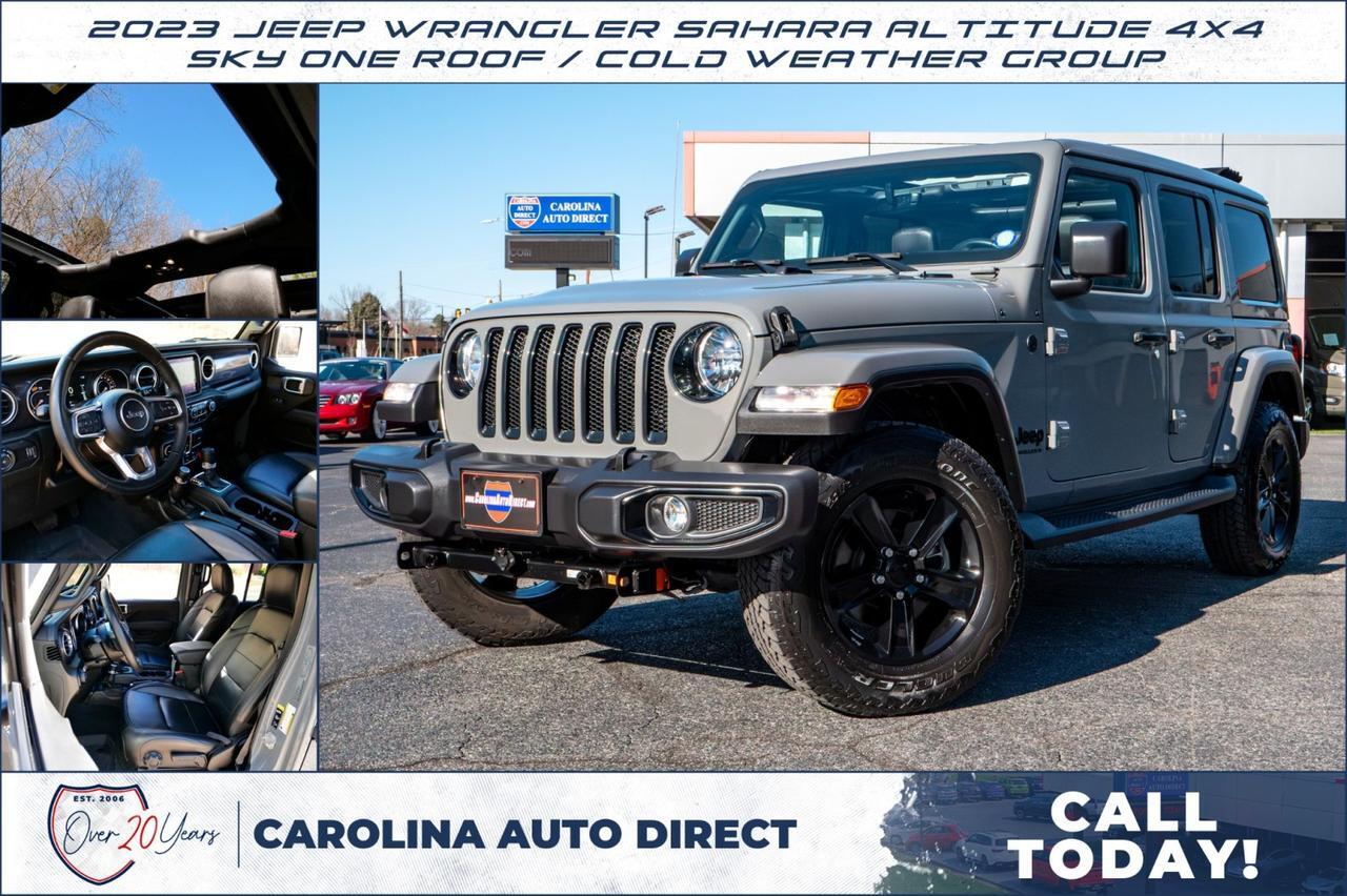 2023 Jeep Wrangler Sahara Altitude 4X4 / Sky One Roof / Cold Weather Group!