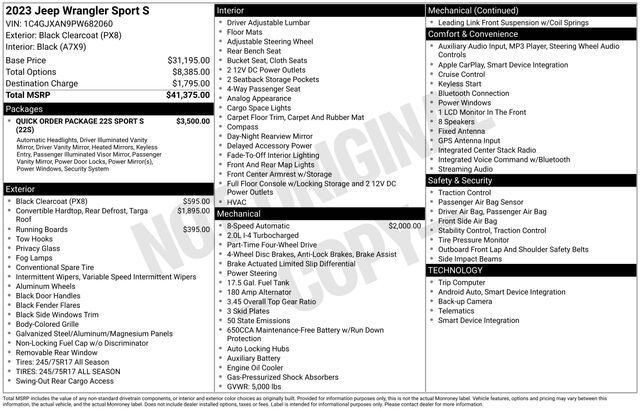 2023 Jeep Wrangler Sport S Raleigh NC