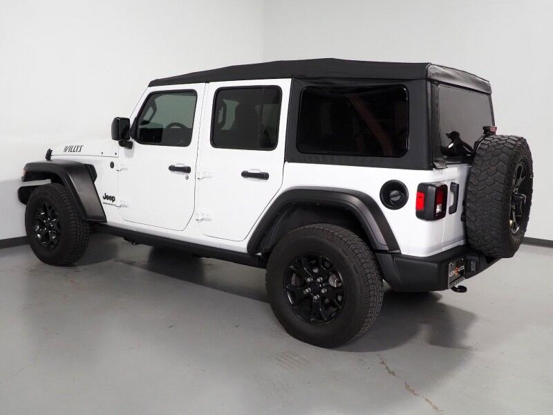 2023 Jeep Wrangler Willys 4WD *8-SPD AUTOMATIC, BACKUP-CAMERA, COLOR TOUCHSCREEN, SUNRIDER SOFT TOP, MULTI-FUNCTION STEERING WHEEL, 17 INCH ALLOYS, LED HEADLIGHTS, BLUETOOTH PHONE & AUDIO Round Rock TX
