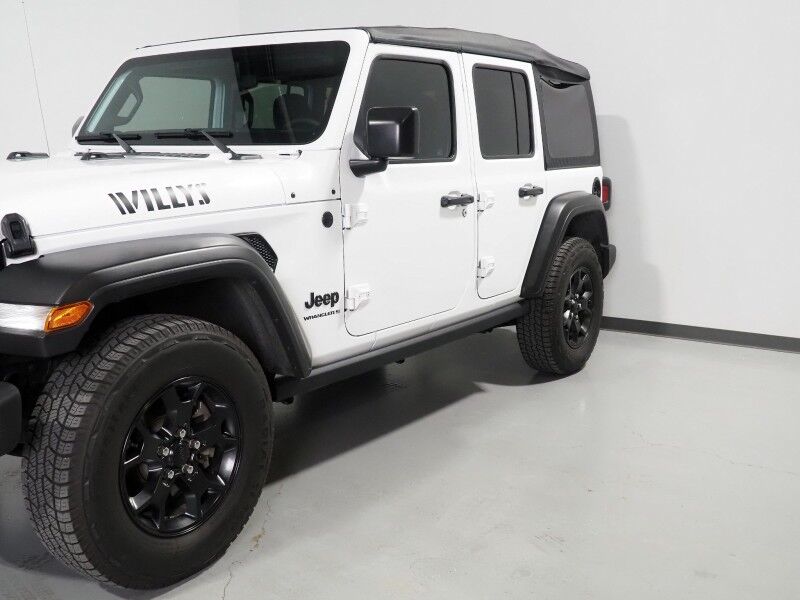 2023 Jeep Wrangler Willys 4WD *8-SPD AUTOMATIC, BACKUP-CAMERA, COLOR TOUCHSCREEN, SUNRIDER SOFT TOP, MULTI-FUNCTION STEERING WHEEL, 17 INCH ALLOYS, LED HEADLIGHTS, BLUETOOTH PHONE & AUDIO Round Rock TX