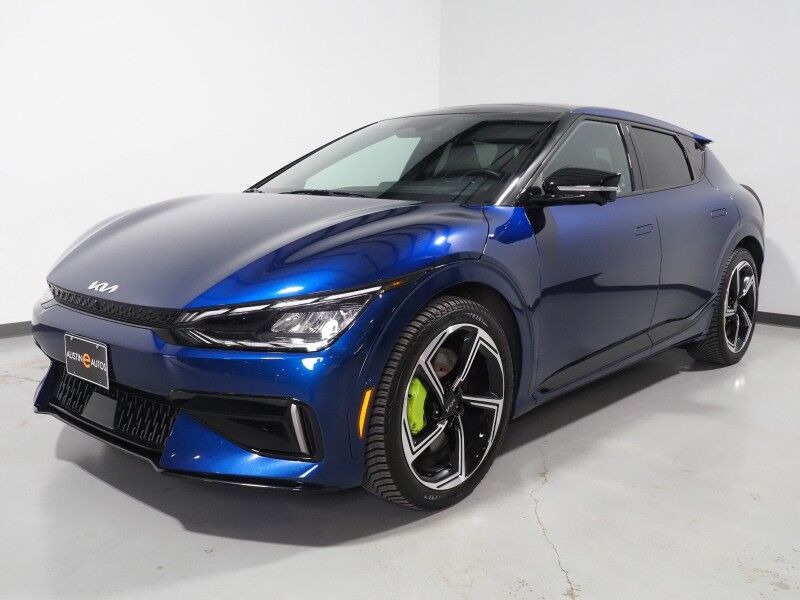 2023 Kia EV6 GT AWD *HEADS-UP DISPLAY, NAVIGATION, ADAPTIVE CRUISE, SAFETY ALERTS, 360 VIEW CAMERAS, MOONROOF, HEATED SPORT SEATS/STEERING, REMOTE PARKING, MERIDIAN AUDIO, WIRELESS CHARGING, ANDROID & APPLE Round Rock TX