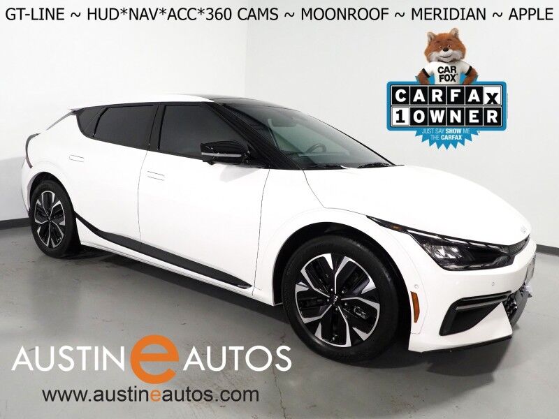 2023 Kia EV6 GT-Line *HEADS-UP DISPLAY, NAVIGATION, ADAPTIVE CRUISE, SAFETY ALERTS, 360 VIEW CAMERAS, MOONROOF, CLIMATE SEATS, 19 INCH WHEELS, MERIDIAN AUDIO, WIRELESS CHARGING, ANDROID & APPLE