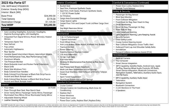 2023 Kia Forte GT Raleigh NC