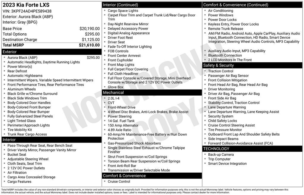 2023 Kia Forte LXS Akron OH