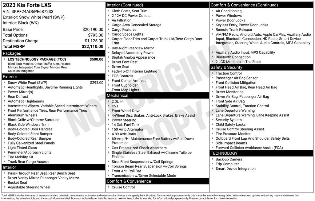 2023 Kia Forte LXS Akron OH