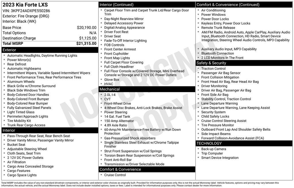 2023 Kia Forte LXS Akron OH