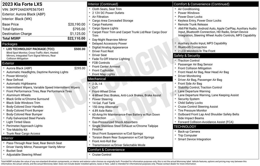 2023 Kia Forte LXS Akron OH
