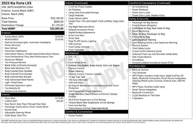 2023 Kia Forte LXS Raleigh NC