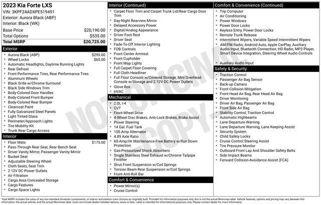 2023 Kia Forte LXS Raleigh NC
