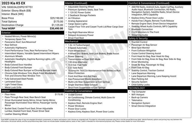 2023 Kia K5 EX Raleigh NC