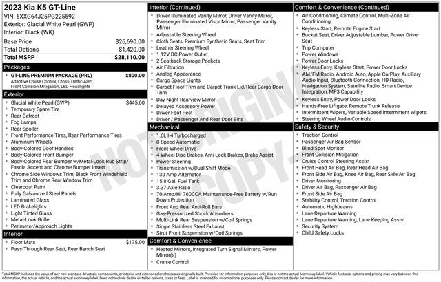 2023 Kia K5 GT-Line Raleigh NC