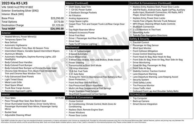2023 Kia K5 LXS Raleigh NC