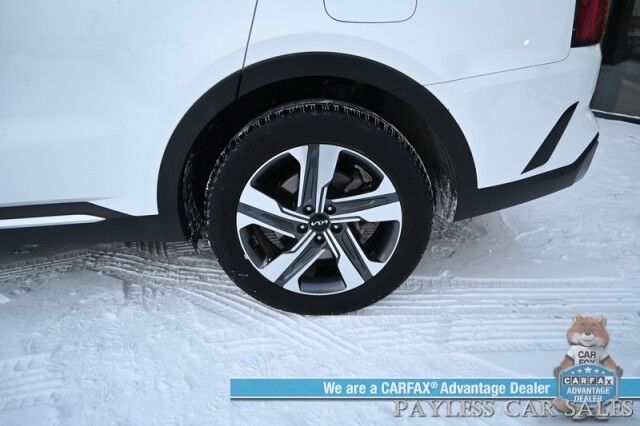 2023 Kia Sorento Hybrid EX / AWD / Auto Start / Power & Heated Leather Seats / NAV / Adaptive Cruise Control / Lane Departure & Blind Spot Alert / Apple CarPlay & Android Auto / Back Up Camera / 3rd Row / Seats 6 / 1-Owner Anchorage AK