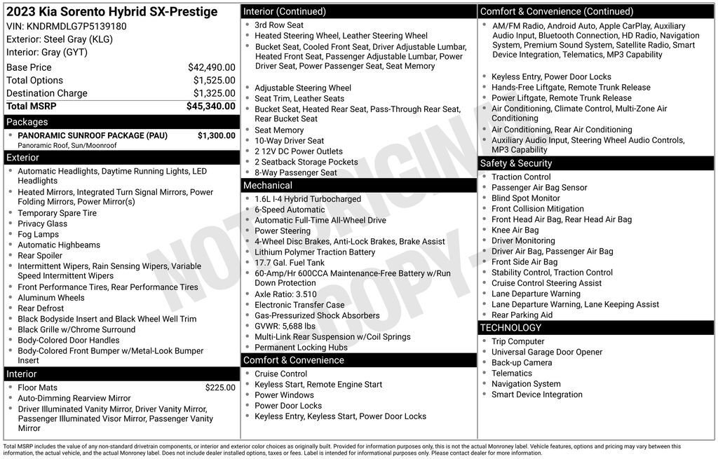 2023 Kia Sorento Hybrid SX Prestige Akron OH