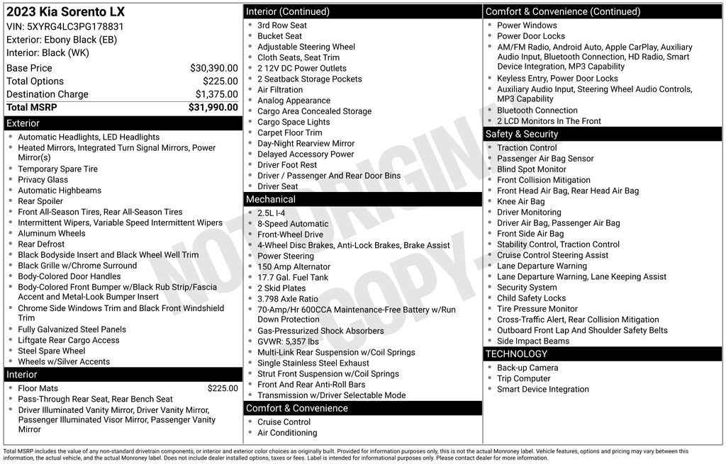 2023 Kia Sorento LX Akron OH