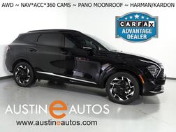2023_Kia_Sportage SX-Prestige AWD_*NAVIGATION, ADAPTIVE CRUISE, SAFETY ALERTS, 360 VIEW CAMERAS, PANORAMA MOONROOF, CLIMATE SEATS, HEATED STEERING, HARMAN/KARDON, WIRELESS CHARGING, ANDROID & APPLE_ Round Rock TX