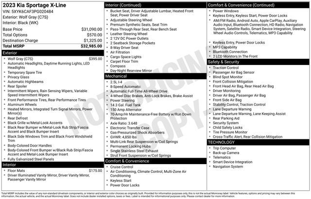2023 Kia Sportage X-Line Raleigh NC
