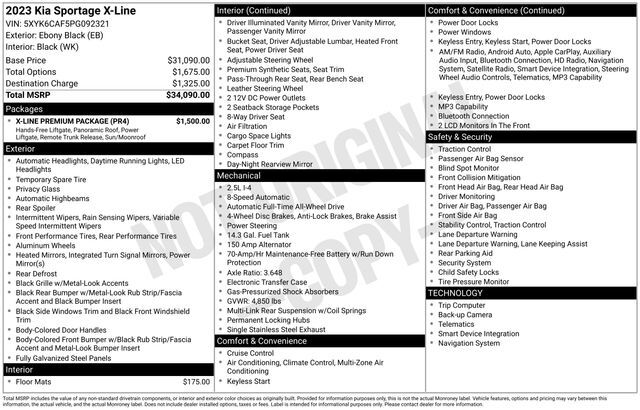 2023 Kia Sportage X-Line Raleigh NC