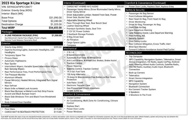 2023 Kia Sportage X-Line Raleigh NC