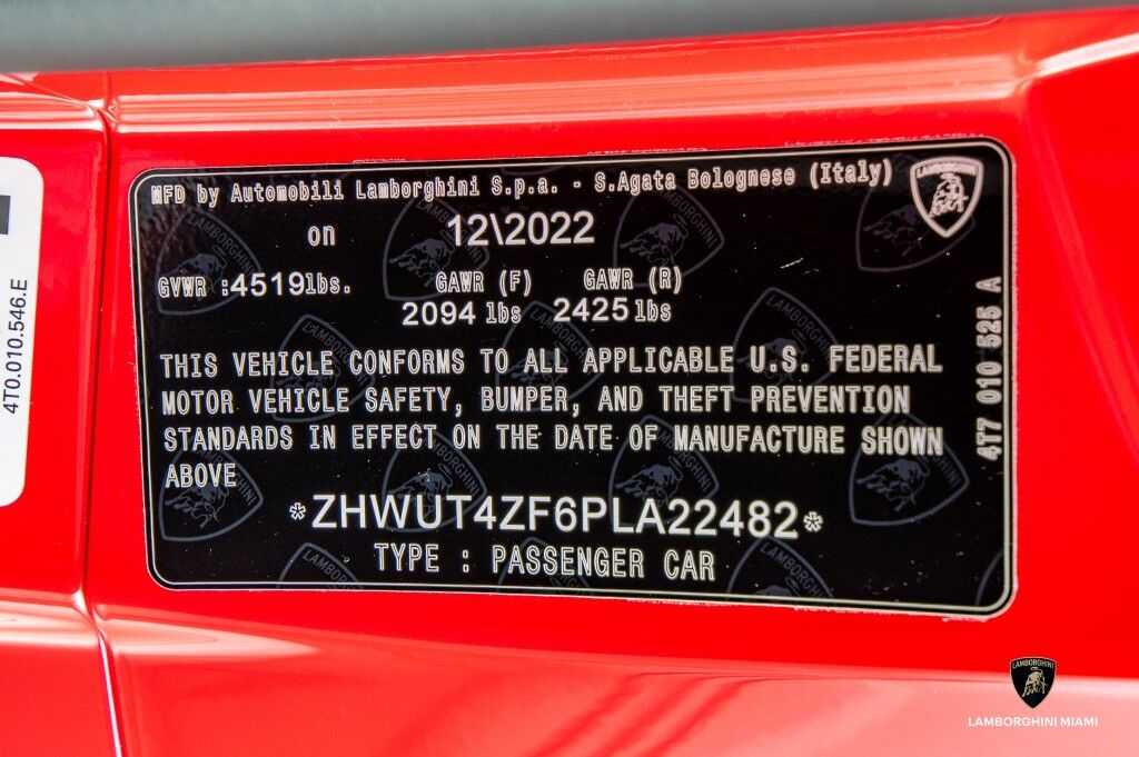 2023 Lamborghini Huracan EVO North Miami Beach FL