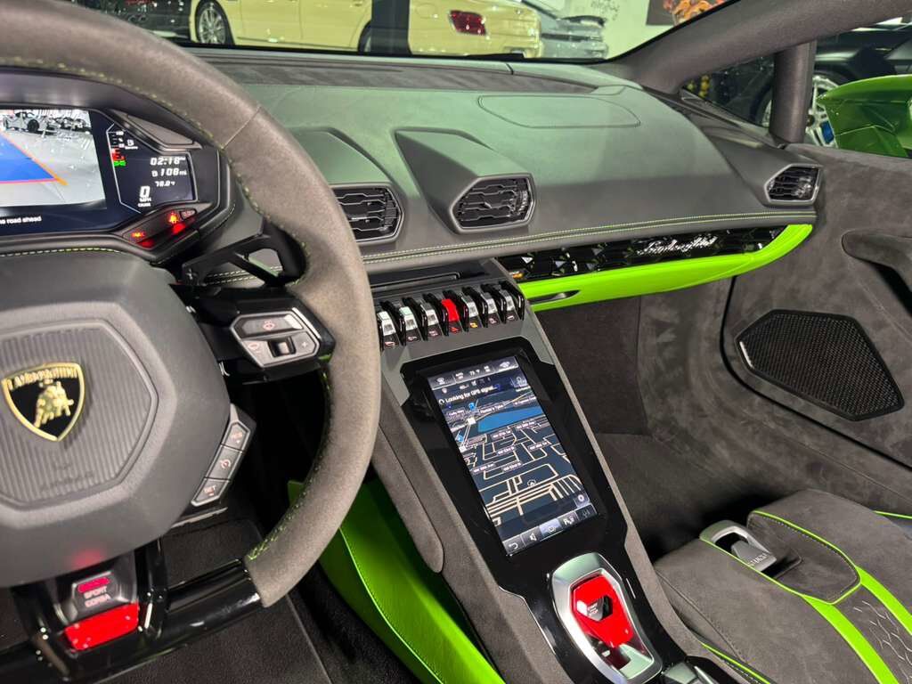 2023 Lamborghini Huracan Tecnica Verde Selvans paint/calipers, Ad Personam interior, centerlock wheels AND MORE!! Fort Lauderdale FL