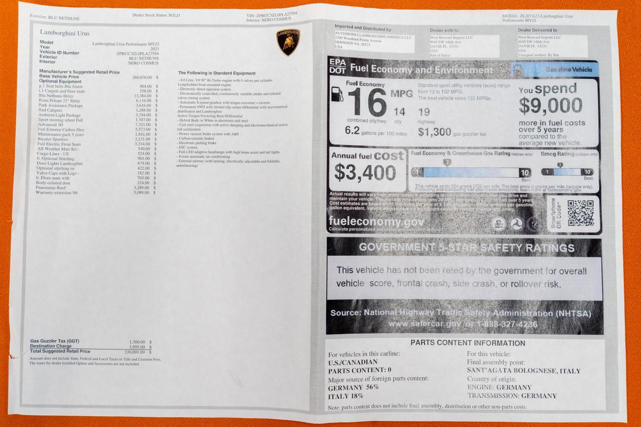 2023 Lamborghini Urus Performante San Clemente CA