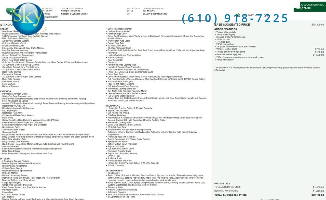 2023 Land Rover Defender 130 AWD SE 8-PASSENGER West Chester PA