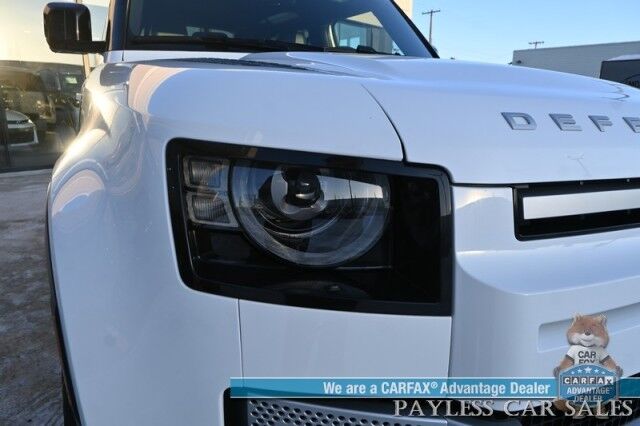 2023 Land Rover Defender SE / AWD / Power & Heated Leather Seats / Heated Steering Wheel / NAV / Sunroof / Meridian Speakers / Adaptive Cruise Control / Lane Depart & Blind Spot / Apple CarPlay & Android Auto / Back Up Cam / 1-Owner Anchorage AK 2023 Land Rover Defender SE / AWD / Power & Heated Leather Seats / Heated Steering Wheel / NAV / Sunroof / Meridian Speakers / Adaptive Cruise Control / Lane Depart & Blind Spot / Apple CarPlay & Android Auto / Back Up Cam / 1-Owner Anchorage AK