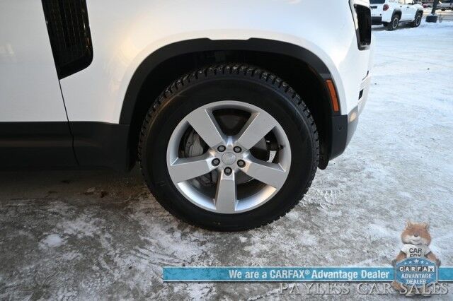 2023 Land Rover Defender SE / AWD / Power & Heated Leather Seats / Heated Steering Wheel / NAV / Sunroof / Meridian Speakers / Adaptive Cruise Control / Lane Depart & Blind Spot / Apple CarPlay & Android Auto / Back Up Cam / 1-Owner Anchorage AK 2023 Land Rover Defender SE / AWD / Power & Heated Leather Seats / Heated Steering Wheel / NAV / Sunroof / Meridian Speakers / Adaptive Cruise Control / Lane Depart & Blind Spot / Apple CarPlay & Android Auto / Back Up Cam / 1-Owner Anchorage AK
