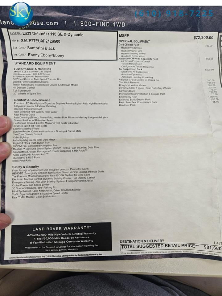 2023 Land Rover Defender X-Dynamic SE West Chester PA