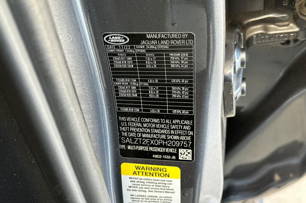 2023 Land Rover Range Rover Evoque R-Dynamic S Roseville CA