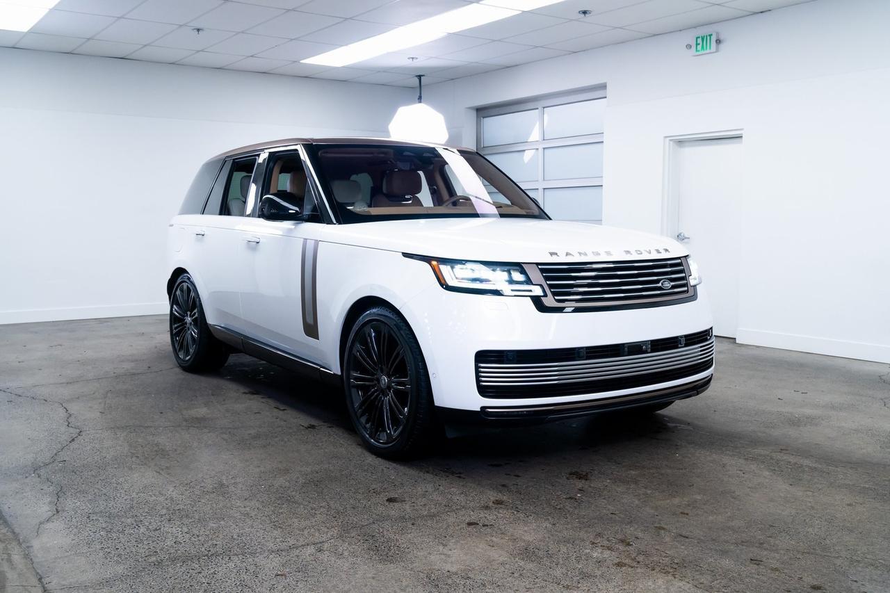 2023 Land Rover Range Rover SV Satin White Ceramic Finisher with Embossed Mosaic Portland OR