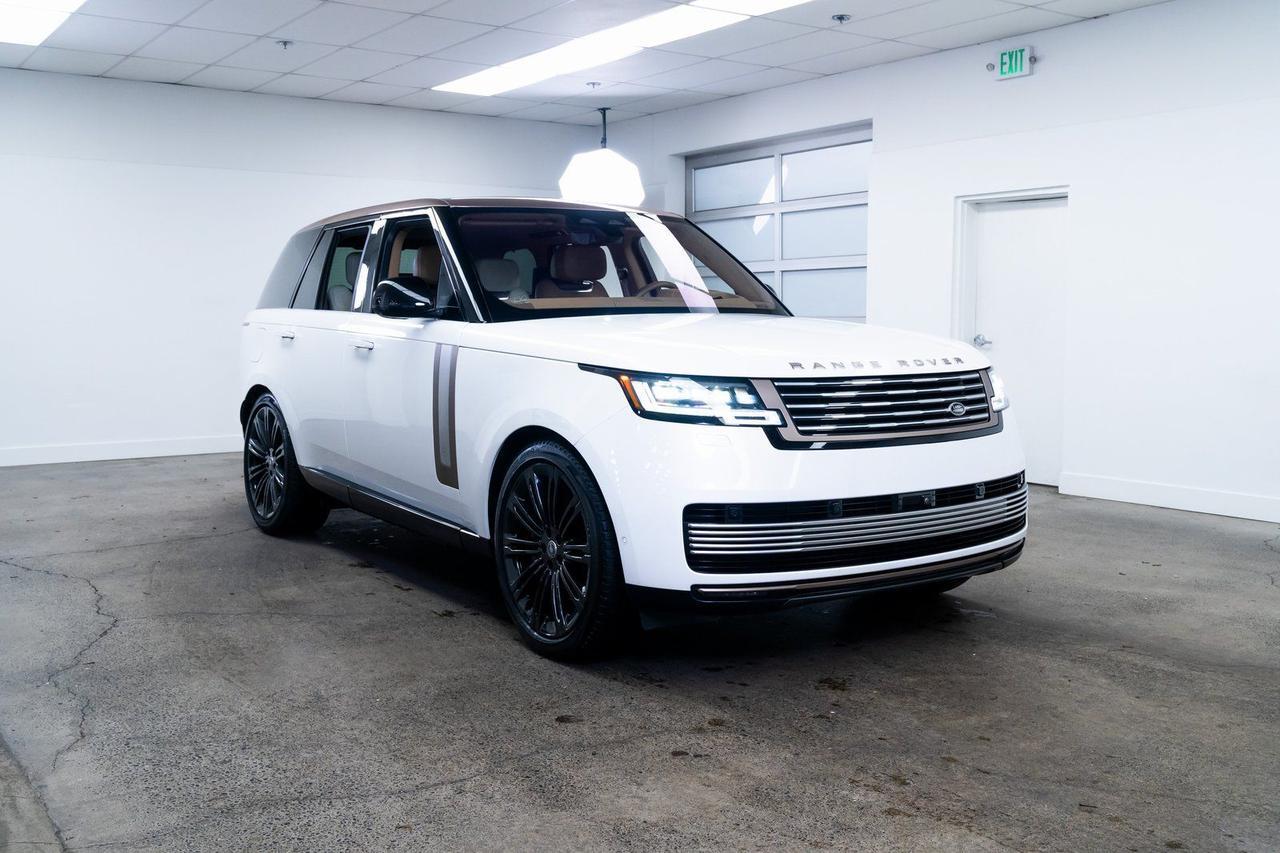 2023 Land Rover Range Rover SV Satin White Ceramic Finisher with Embossed Mosaic Portland OR