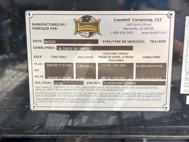 2023 Landoll 930E Traveling Tail Trailer Miami FL