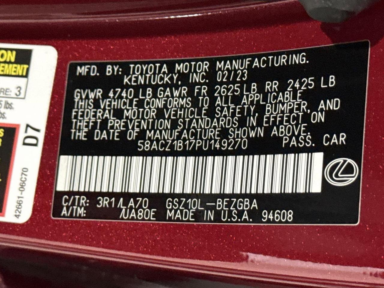 2023 Lexus ES 350 San Antonio TX