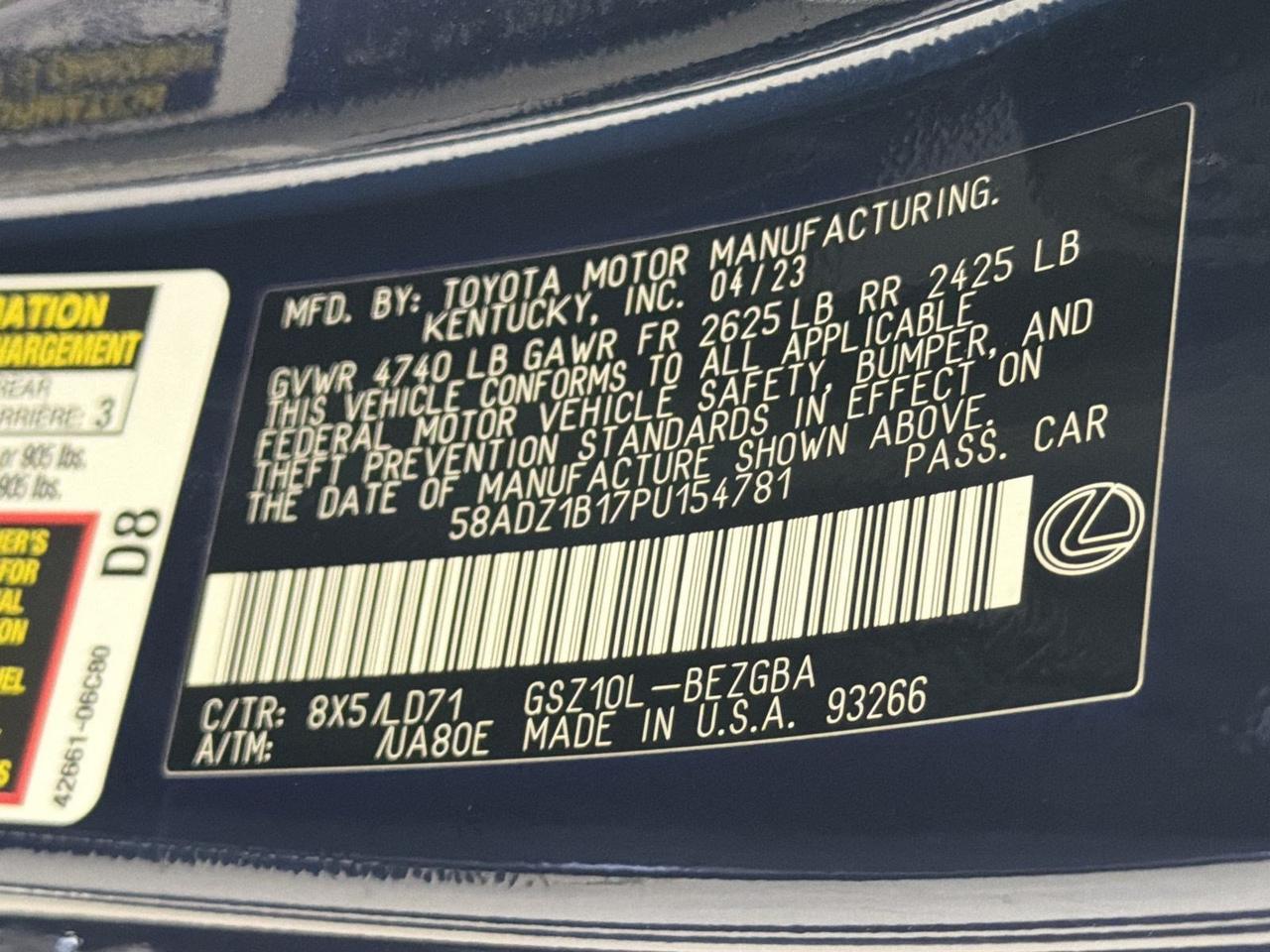 2023 Lexus ES 350 San Antonio TX