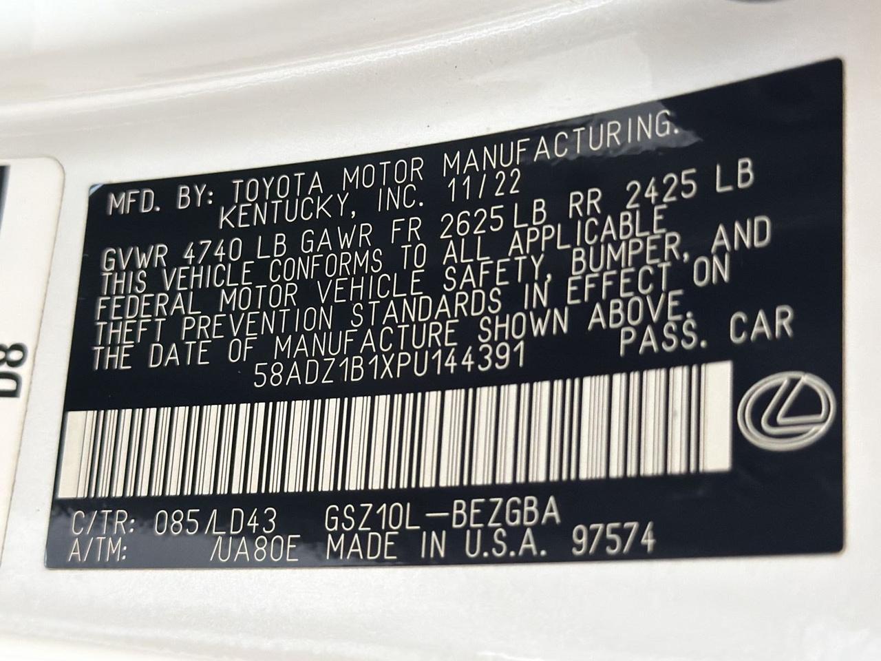 2023 Lexus ES 350 San Antonio TX