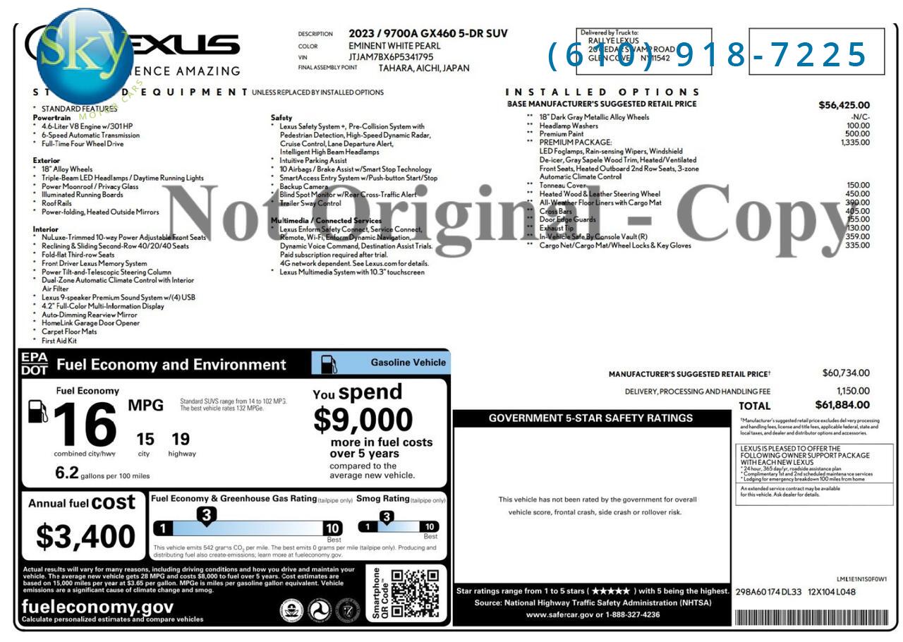 2023 Lexus GX 460 4WD Premium 7-PASSENGER West Chester PA