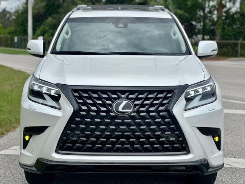 2023 Lexus GX 460 PREMIUM SUNROOF AWD ECRU COLOR PEARL WHITE ONLY 9K MILES LOWER LIP BUMPERS CHROME DELETE BLACK FREE SHIPPING IN FLORIDA Sarasota FL