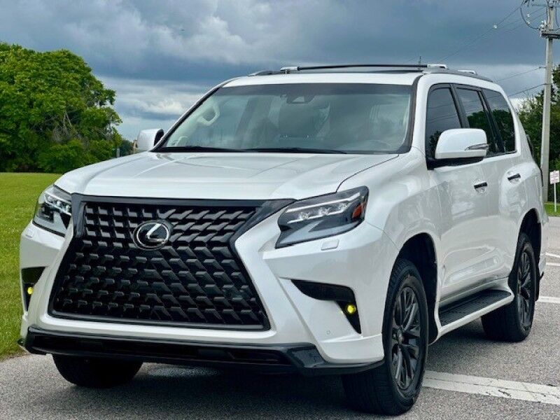 2023 Lexus GX 460 PREMIUM SUNROOF AWD ECRU COLOR PEARL WHITE ONLY 9K MILES LOWER LIP BUMPERS CHROME DELETE BLACK FREE SHIPPING IN FLORIDA Sarasota FL