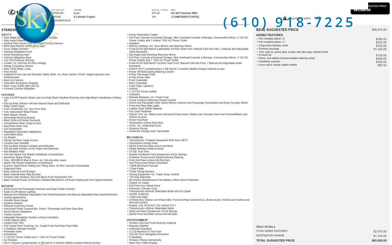 2023 Lexus GX 460 Premium 4WD West Chester PA