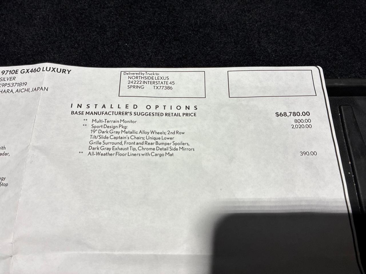 2023 Lexus GX460 Luxury, Sport Design Pkg, Multi-Terrain Monitor Houston TX