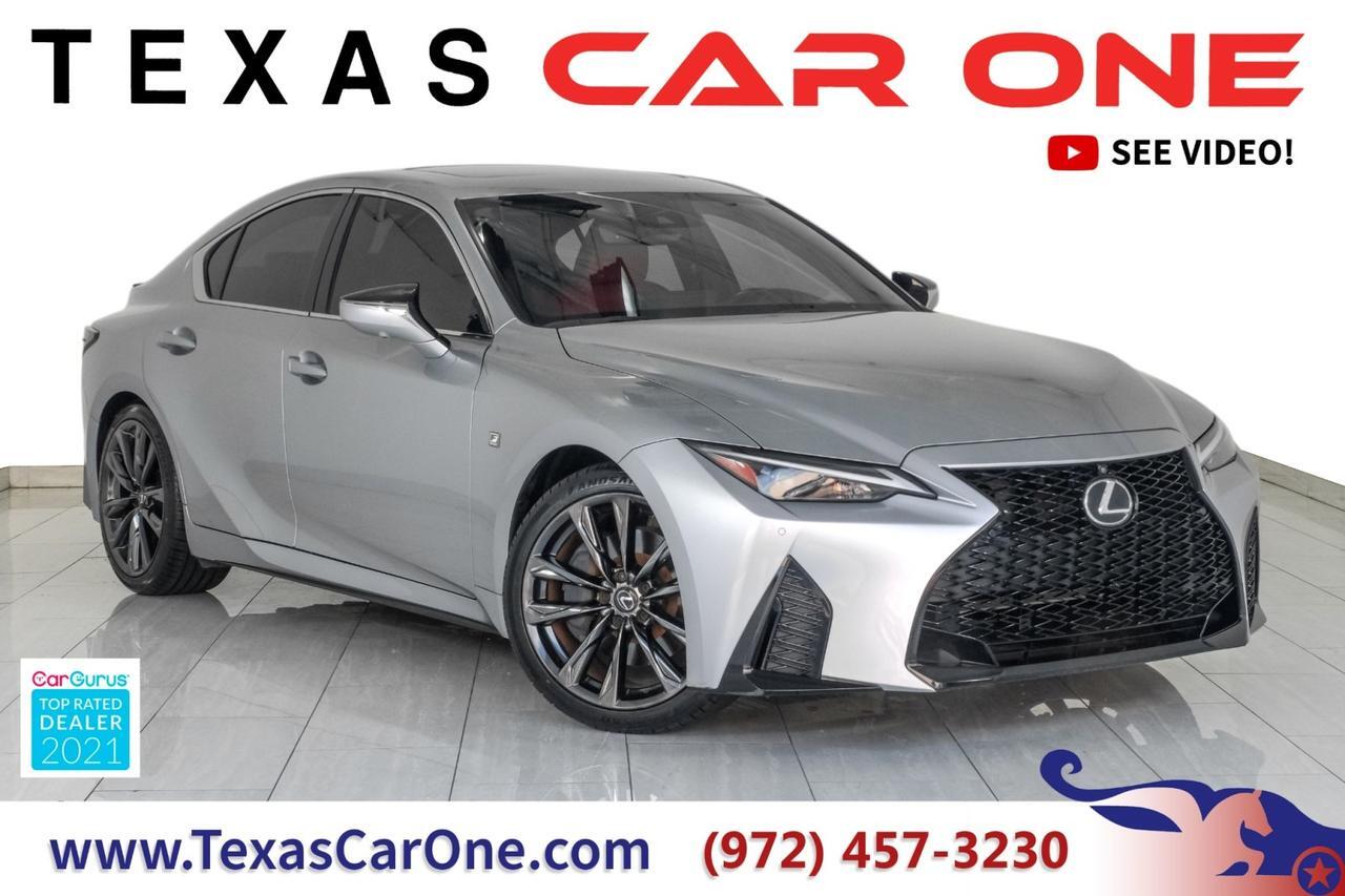 2023 Lexus IS 350 F SPORT LEXUS SAFETY SYSTEM BLIND SPOT INTUITIVE PARKING ASSIST NAVIGATION SUNROOF